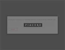 Tablet Screenshot of piacererestaurant.com